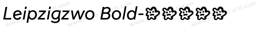 Leipzigzwo Bold字体转换